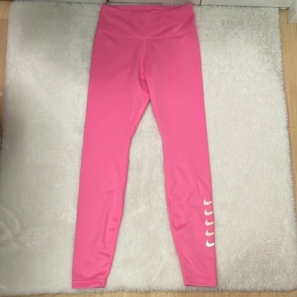 Nike Swoosh Run Tight Leggings in Pink Glow size large - Picture 2 of 7